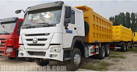 Slightly Used Howo 371 HP Dump Trucks will Send to Cameroon