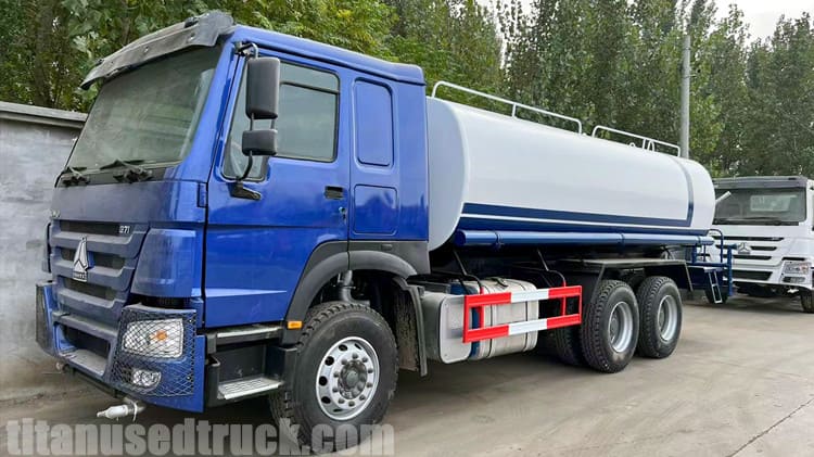 6x4 Used Howo Water Bowser Truck for Sale in Zambia