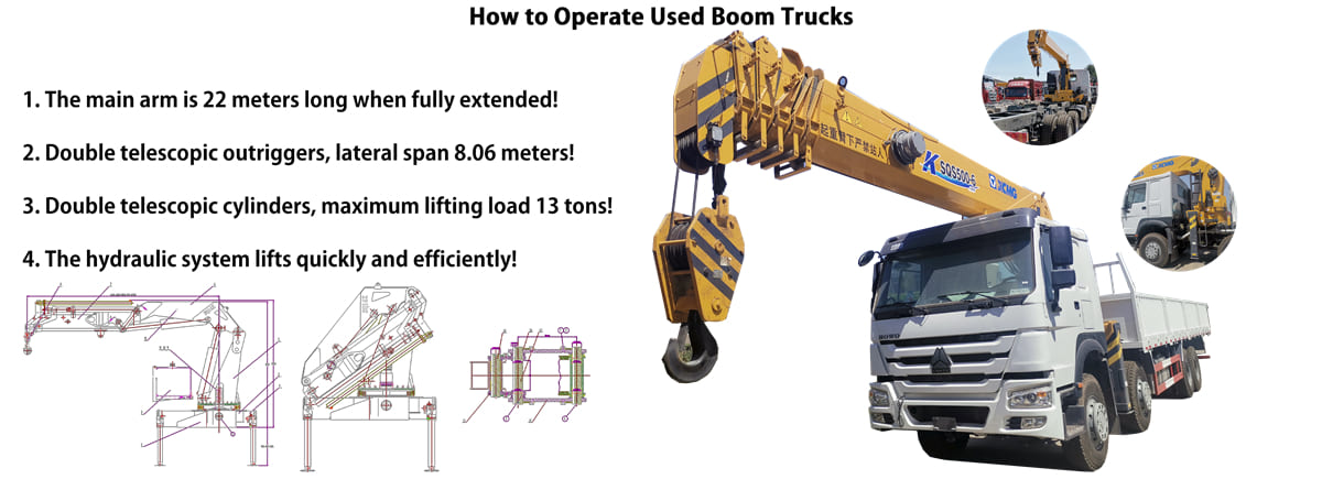 How to Operate Used Boom Trucks?