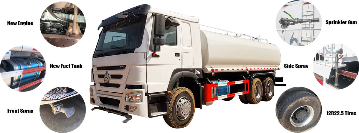 Howo Used Water Truck for Sale | Howo Used Water Tank Truck for Sale