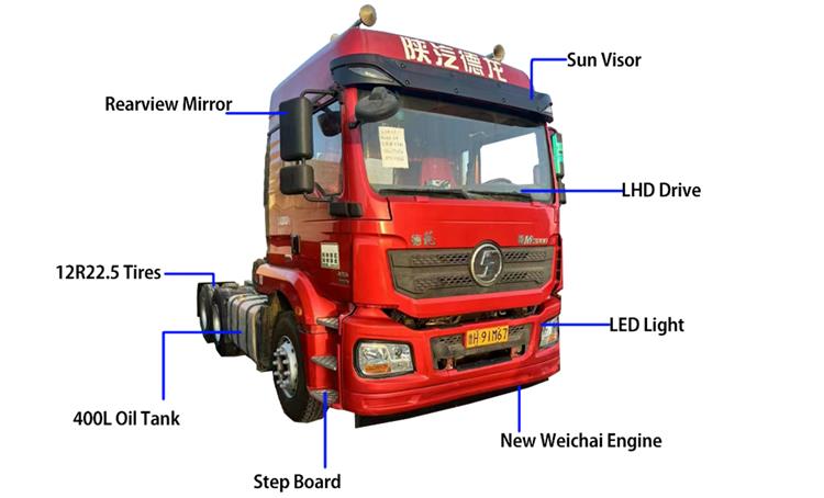 Second Hand Shacman M3000 Tractor Truck for Sale In Cameroon