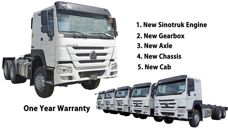 CNHTC Sinotruk Howo 6x4 Tractor Truck 10 Tires Used for Sale In Angola