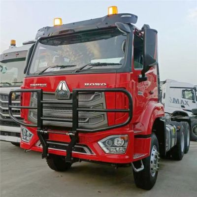 Red Euro 2 Used Howo Trucks Tractor