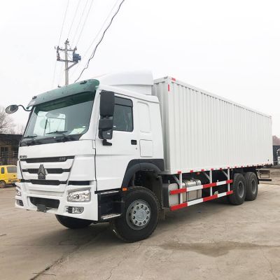 6x4 Sinotruk Howo Used Box Cargo Truck