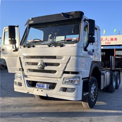 Second Hand Howo 380HP Truck Tractor RHD Euro 2